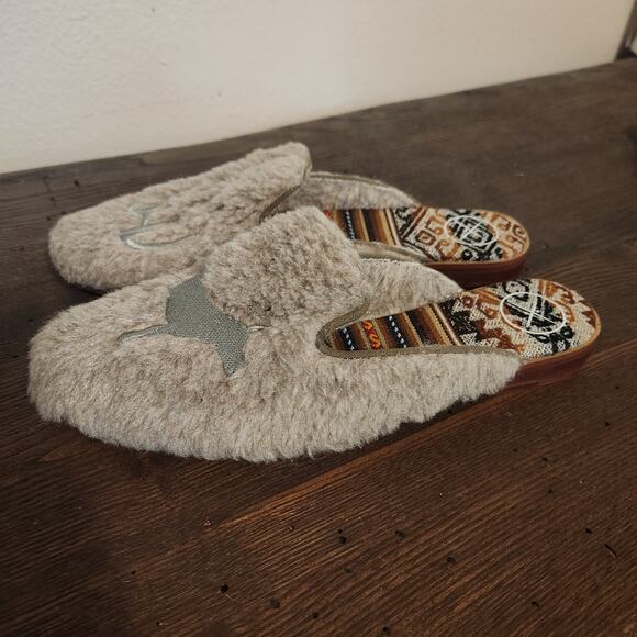 Innkas Bad Ass Shearling Mule Slides Size 7 - Picture 2 of 4